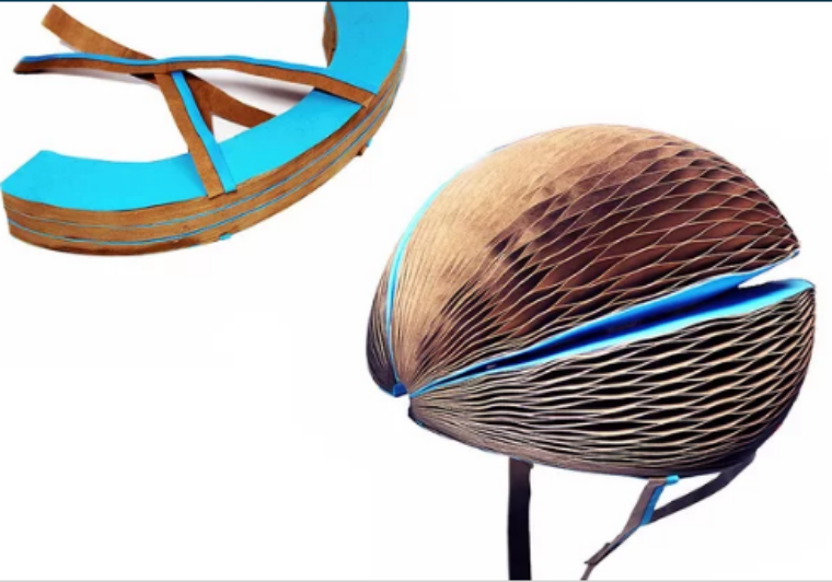 Foldable Bike Helmet Offers Recyclable Protection