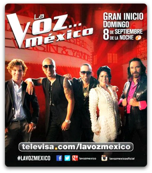 David Bisbal, Alejandra Guzman, Wisin y Yandel, Marco Antonio Solis, listos para el comienzo de La Voz Mexico