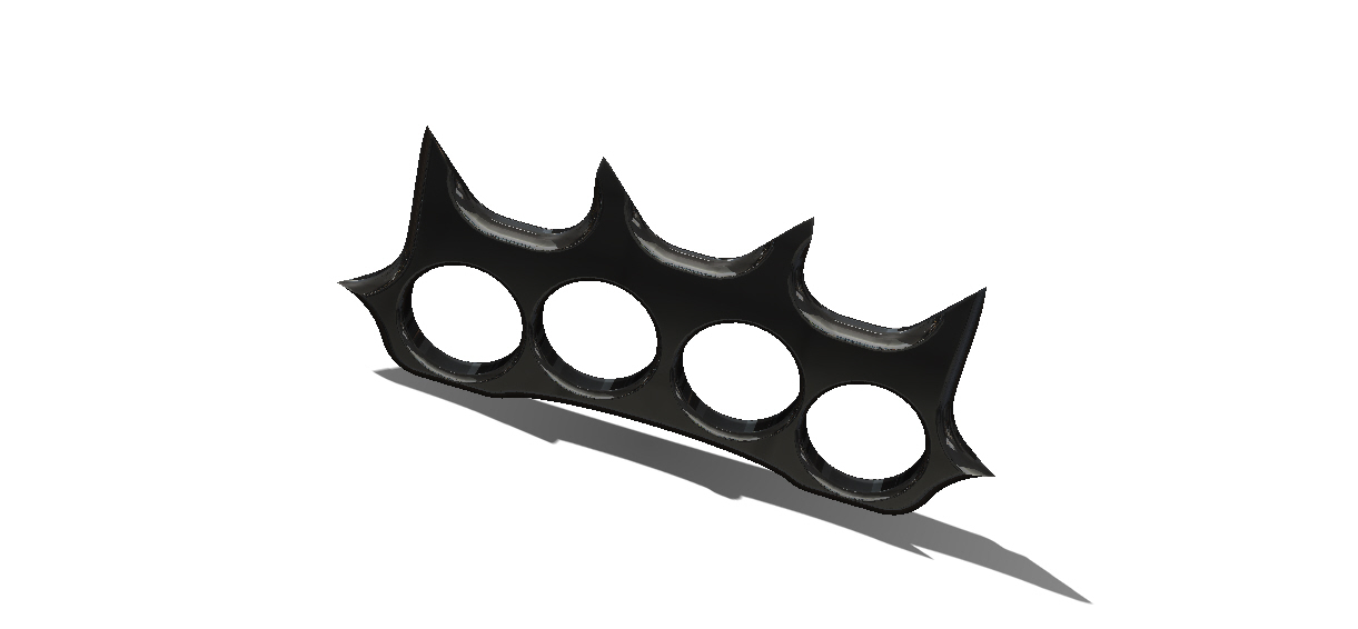 DocLoc 3D Prints Kitty Claw Brass Knuckles