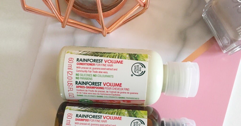 The Body Shop Rainforest Volume Shampoo & Conditioner Review Food and