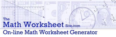 Maths Worksheet Generator