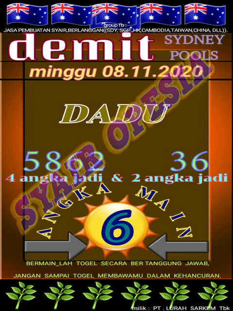 1 New Message) Kode Syair Sydney 8 November 2020 - Forum Syair Togel  Hongkong Singapura Sydney