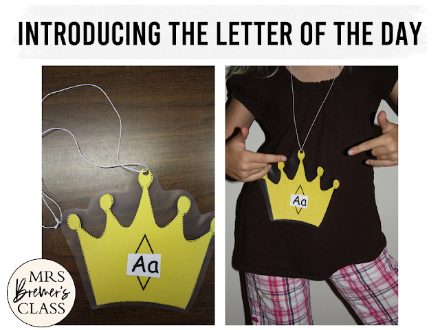 Fun activities for introducing the alphabet letter of the day in Kindergarten