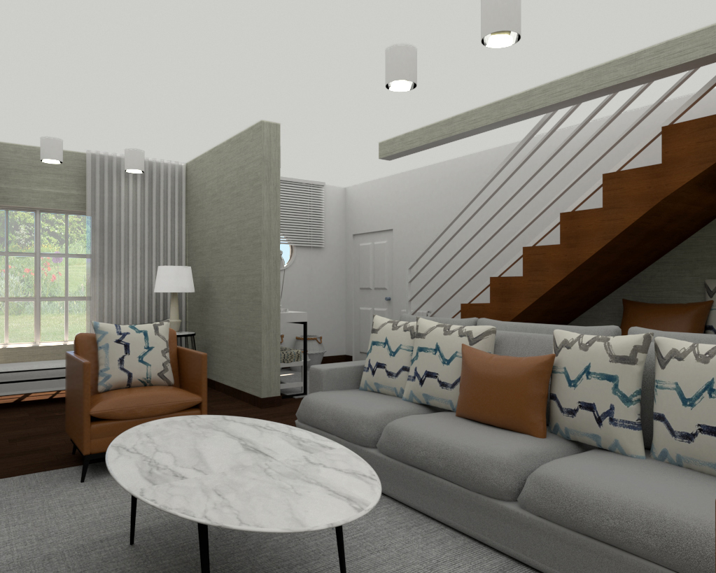 Blanco Interiores: Projeto Novo: 2a proposta para Sala e Hall!