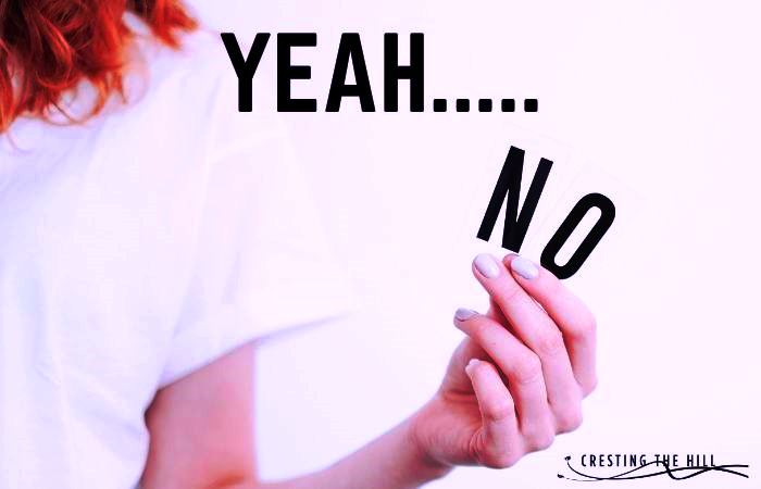 It's easy to get caught up in all the "should do" and "must have" hype, but maybe it's time to say "Yes" to what really matters and "No" to the rest. It's easy to get caught up in all the "should do" and "must have" hype, but maybe it's time to say "Yes" to what really matters and "No" to the rest.