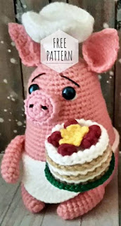 PATRON GRATIS CERDO AMIGURUMI 46647 🐖