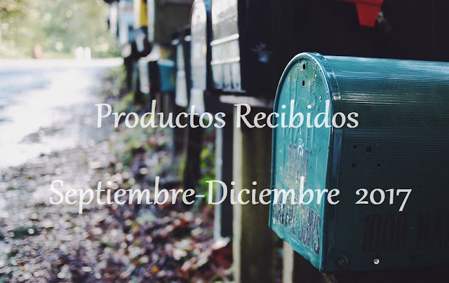 Productos Recibidos Septiembre-Diciembre 2017