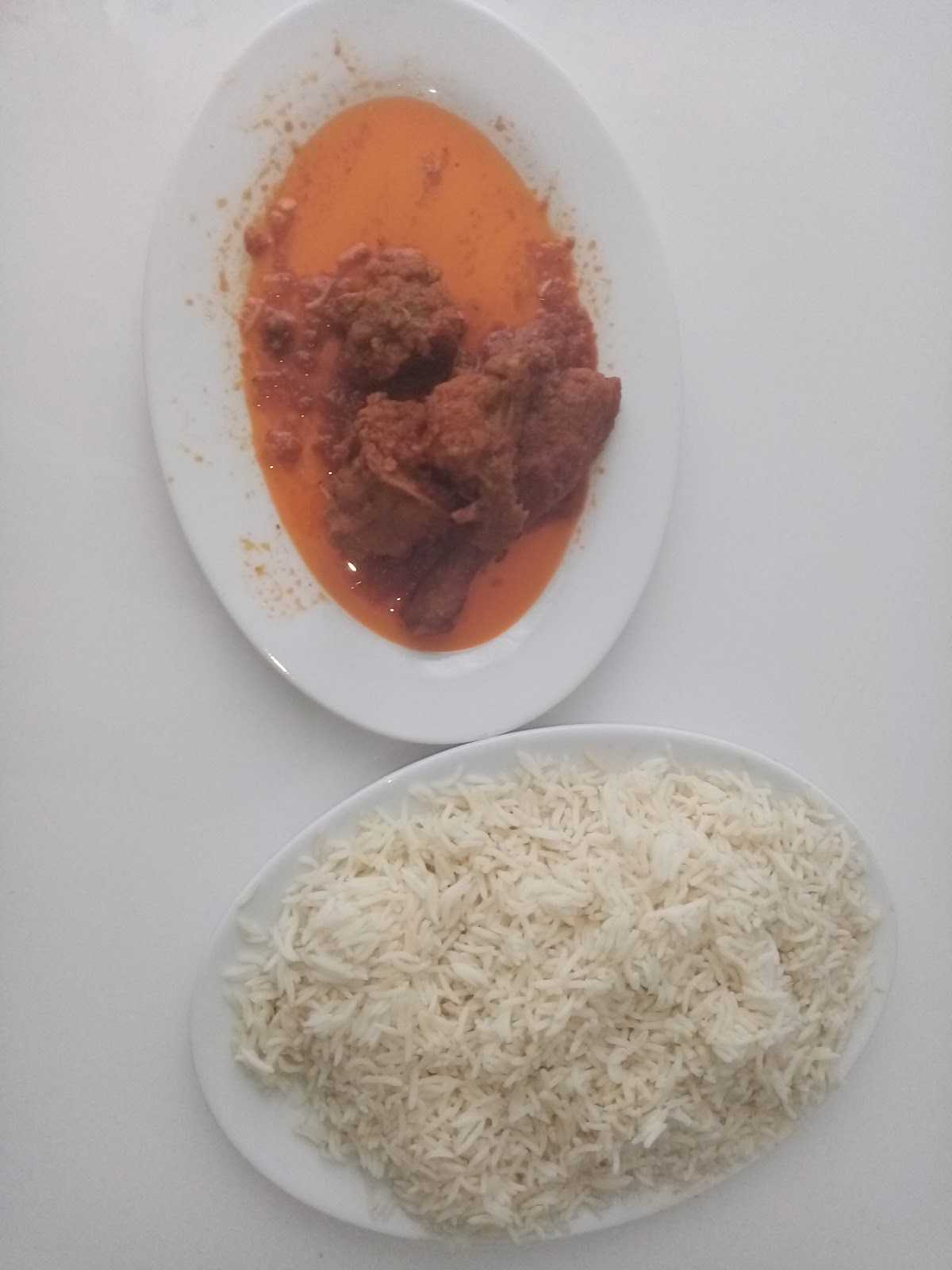 White rice and stew