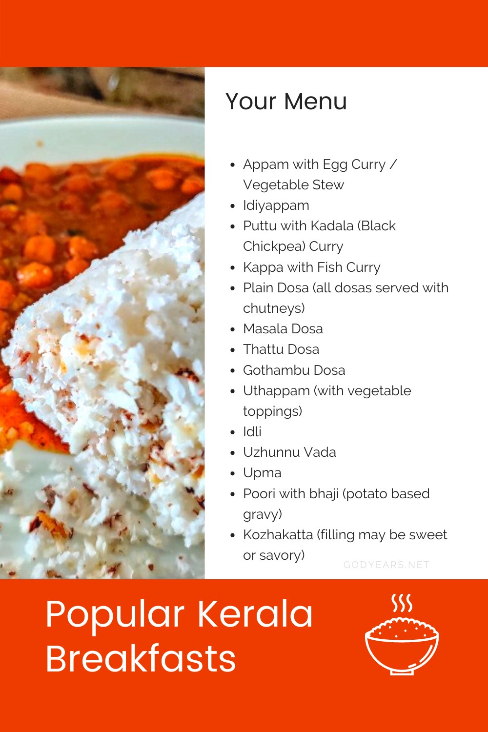 Popular Kerala Breakfasts