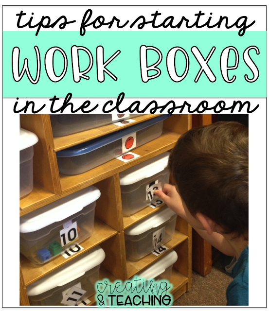 How I use Work Boxes in my Classroom creating & teaching