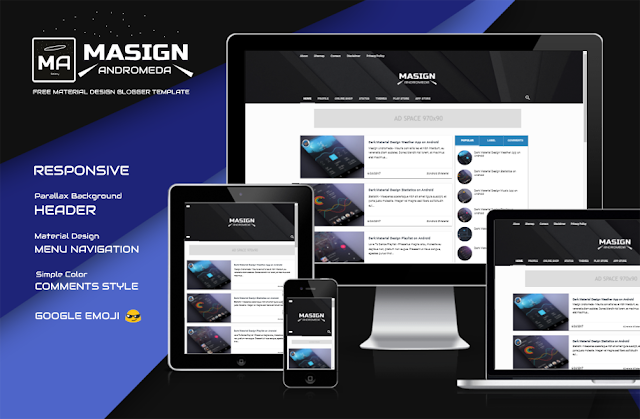 Masign Andromeda Blogger Template