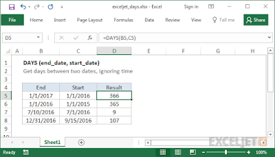 DAY FORMULA FUNCTION IN MICROSOFT EXCEL