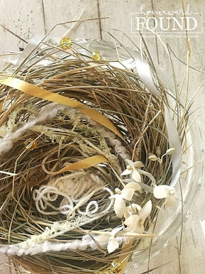 nests,garden,trash to treasure,DIY,diy decorating,tutorial,re-purposing,salvaged,junk makeover,crafting,winter,spring,garden art,wreaths,boho style,rustic style,farmhouse style,coastal style,inspired by nature,birdnests,diy bird nests,birdnest tutorial,found objects,yellow and gray home decor,Illuminating Yellow,Ultimate Gray, Pantone 2021,Pantone colors of the year