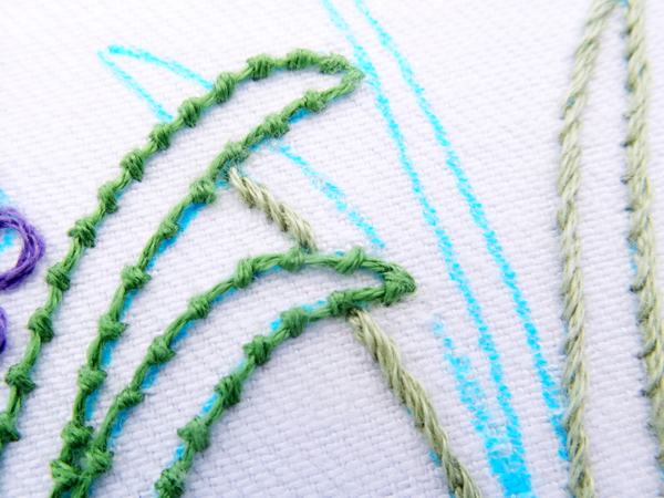 Mẫu thêu hoa thủy tiên - Hình 3