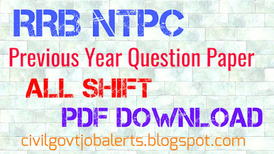 Rrb ntpc previous year question paper, Rrb ntpc previous year question paper pdf download, ntpc 2016 previous year question, ntpc 2016 previous year question pdf download