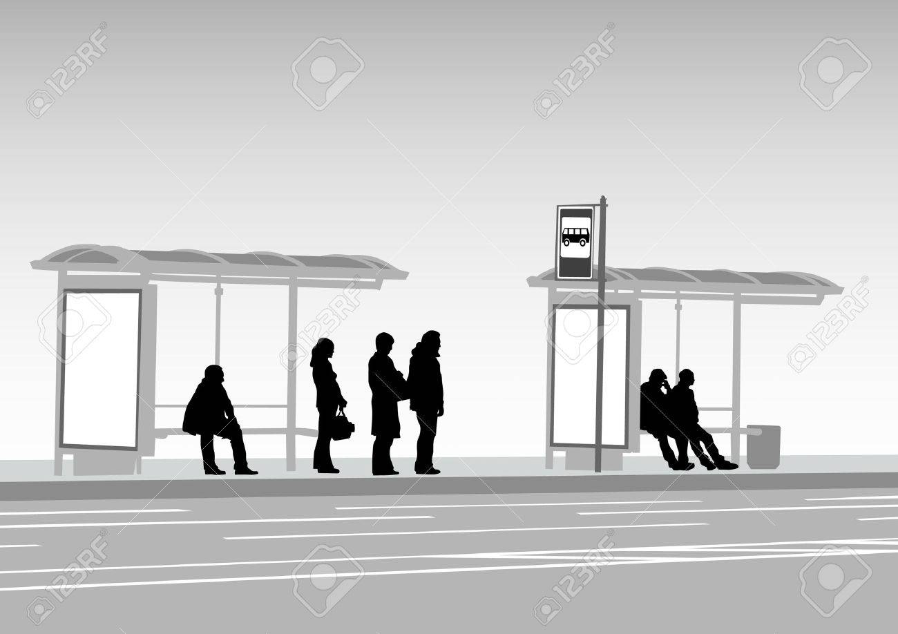Аня ждет автобус на остановке изобразите. Автобусная остановка с людьми. Люди на остановке. Люди на остановке силуэт. Остановка силуэт.