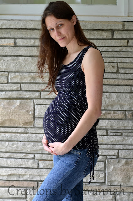 Maternity Scrunch Top (Example: Prego, and not)