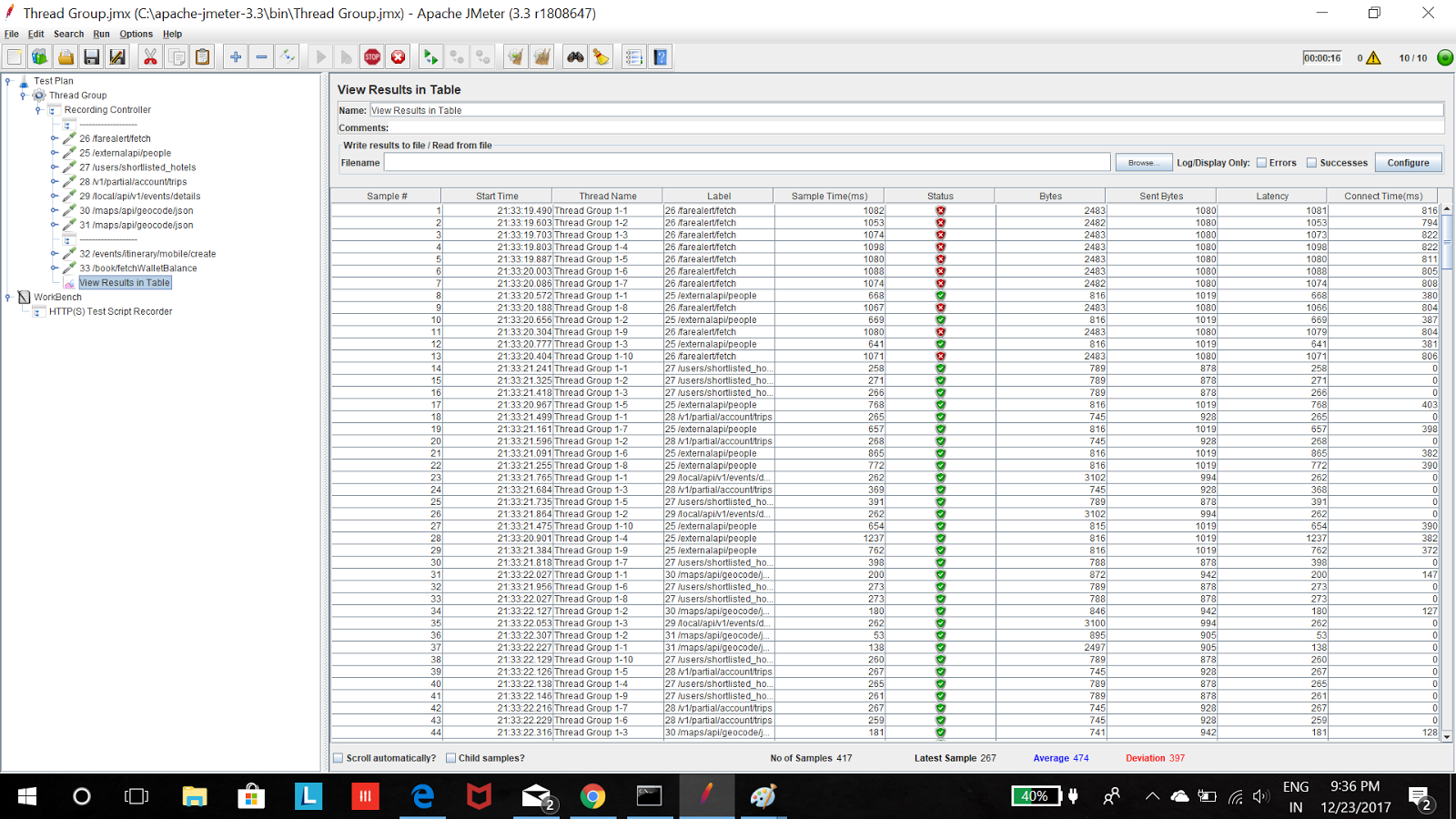 Mobile App API Performance Testing using Jmeter