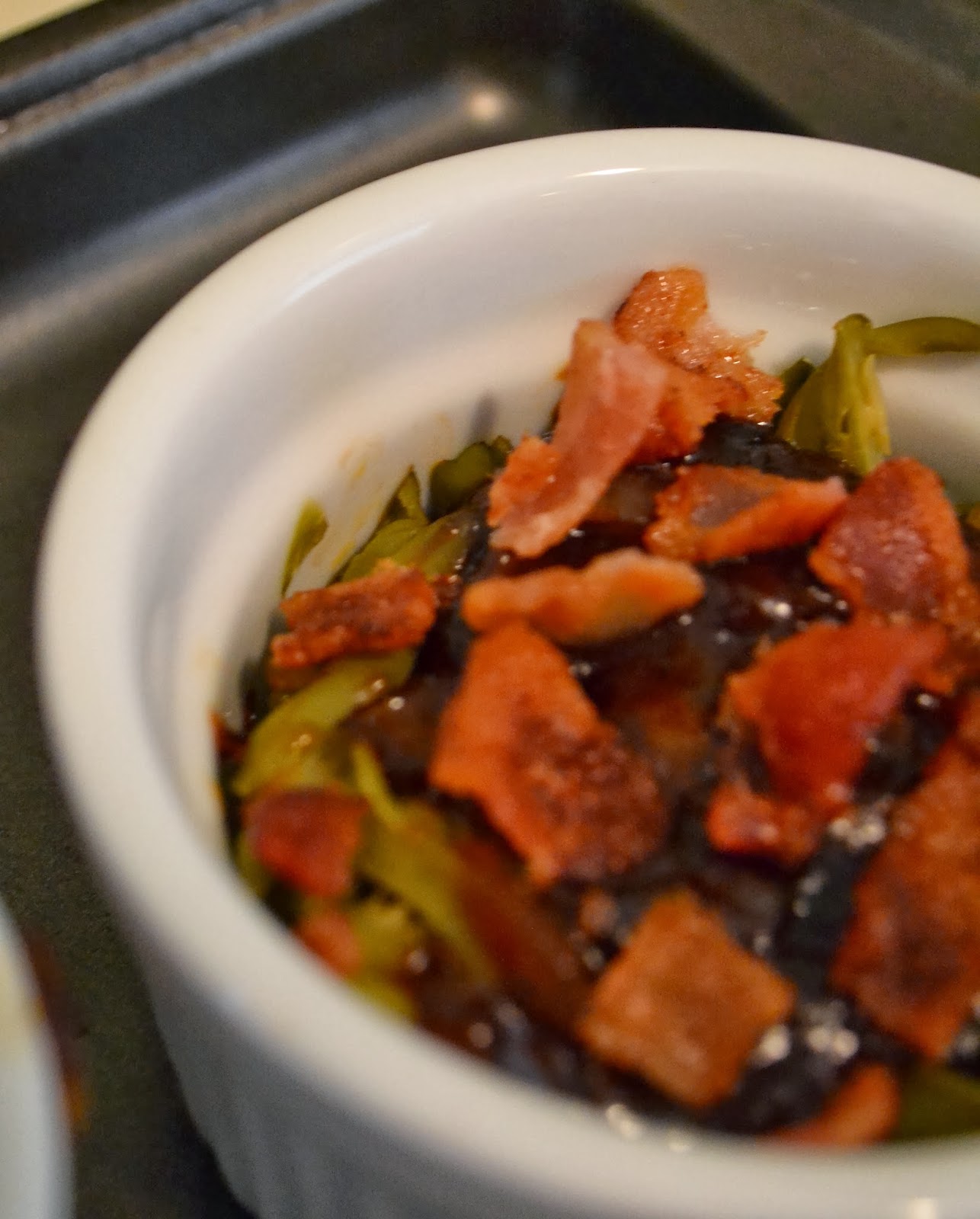 Simple Savory & Satisfying Bacon Barbecue Green Bean Casserole