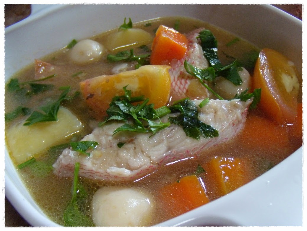 Resep dan Cara Membuat Sup Ikan Kakap Tahu Sayur Asin