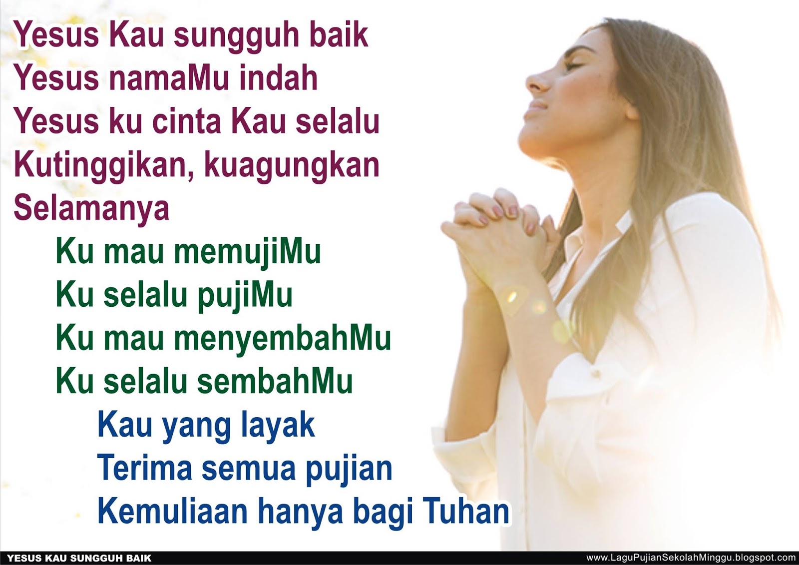 Lirik Lagu Pujian Rohani Kristen Sekolah Minggu Gereja Tuhan Yesus Yesus Kau Sungguh Baik Kumau Memujimu Lirik Lagu Rohani Kristen