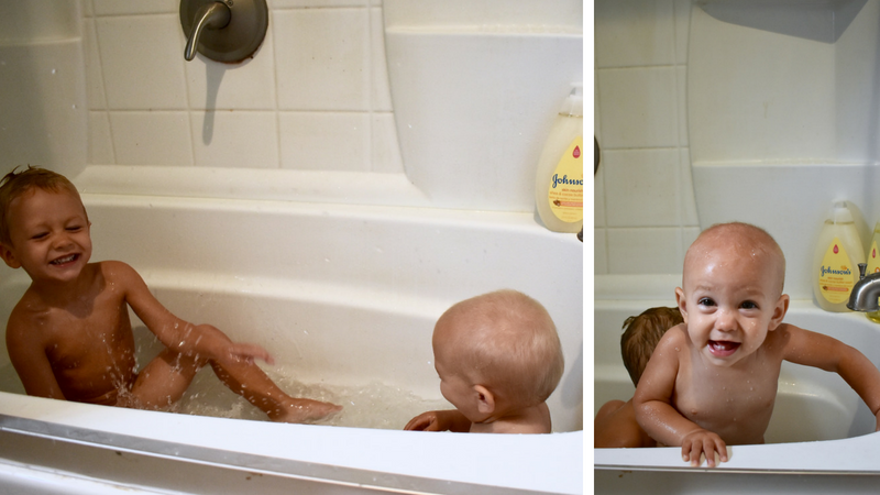 Find boy standing in bath tub Stock Photos & Images at agefotostock, on...