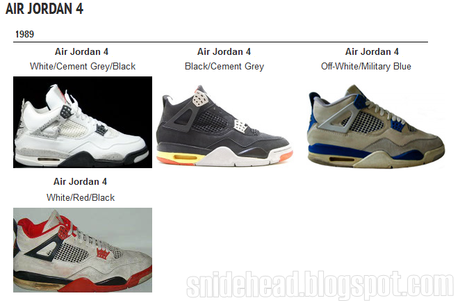 1989 air jordan 4