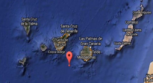 terremoto sentido en san Mateo, Agaete puerto de las Nieve, Gran Canaria, y la Orotava Tenerife 6 octubre