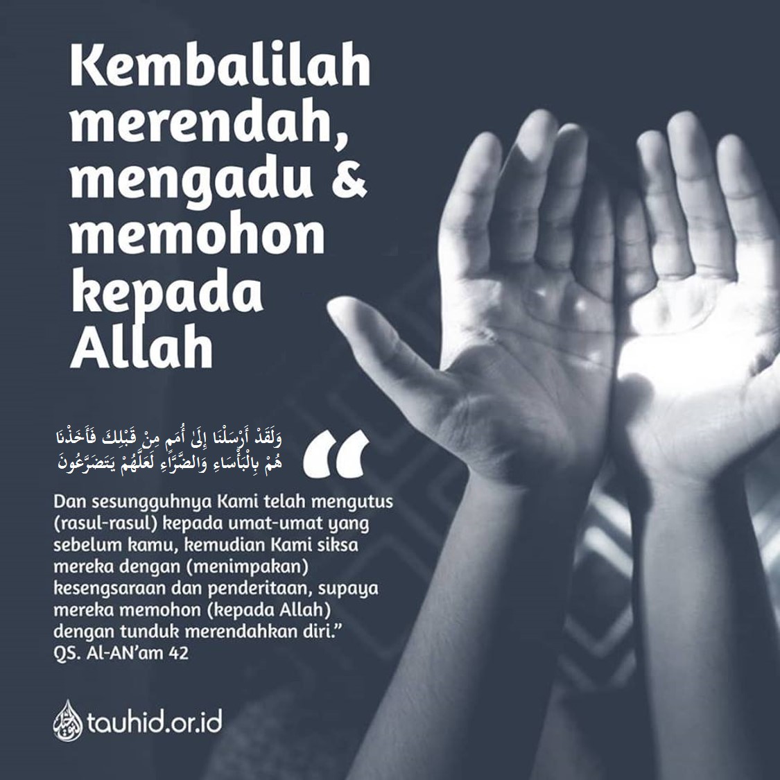 Kembalilah Merendah, Mengadu, dan Memohon Kepada Allah