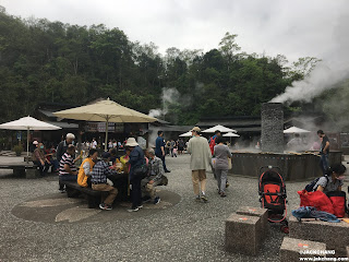 Yilan Attractions | Qingshui Geothermal Park, free hot spring foot bath, fun bamboo basket cooking, there will be a bathing area in the future