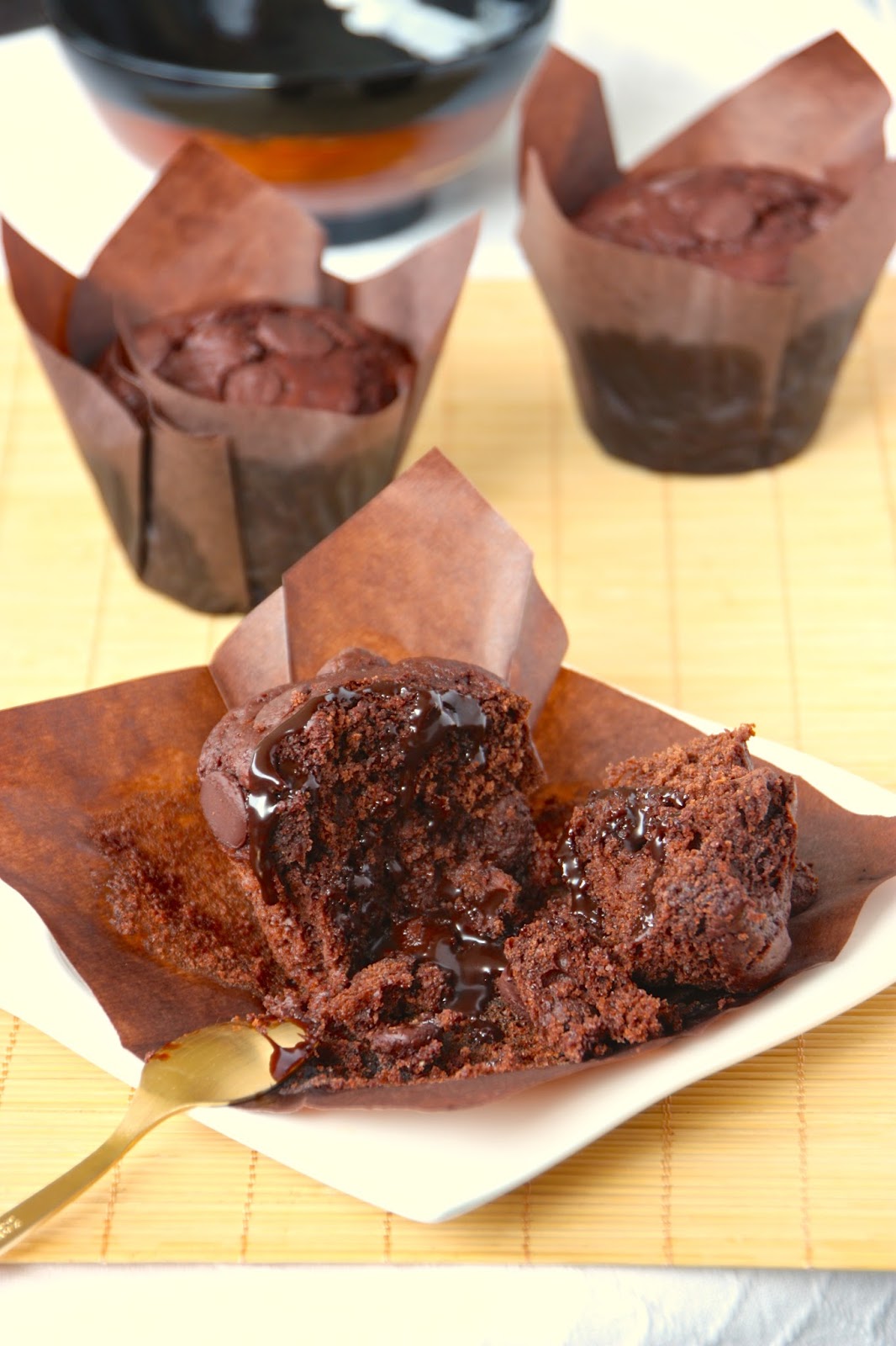 Sugar Kiss Muffins de Chocolate al estilo Starbucks