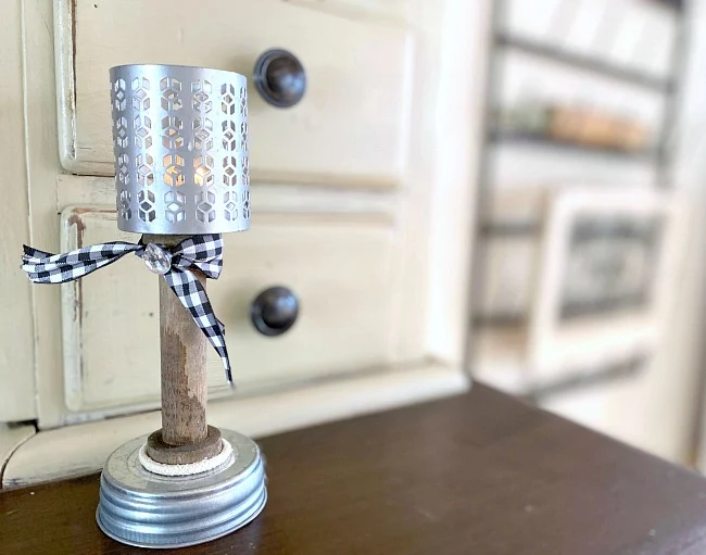 How to Make Pedestal Tea Light Candles from Junk