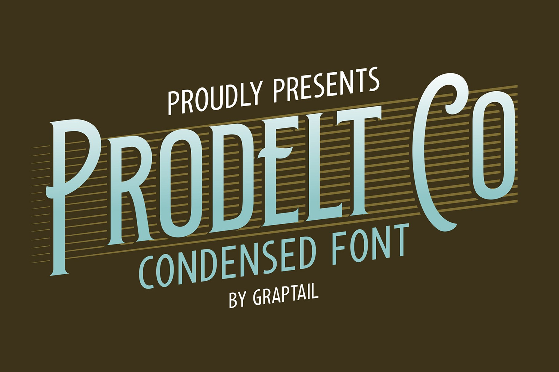 Prodelt Co Font - Free Condensed Style Typeface
