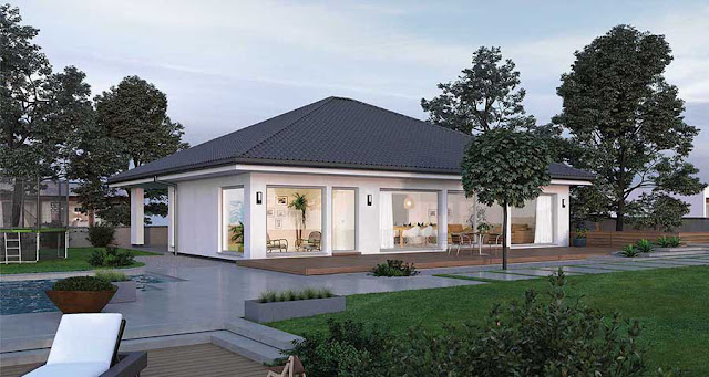 Modern Bungalow Elevation Modern Bungalow Elevation