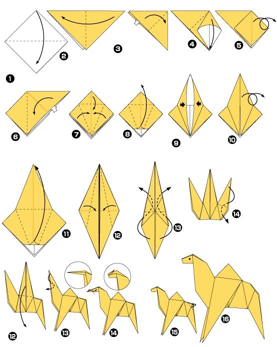Gap giay origami hinh con lac da