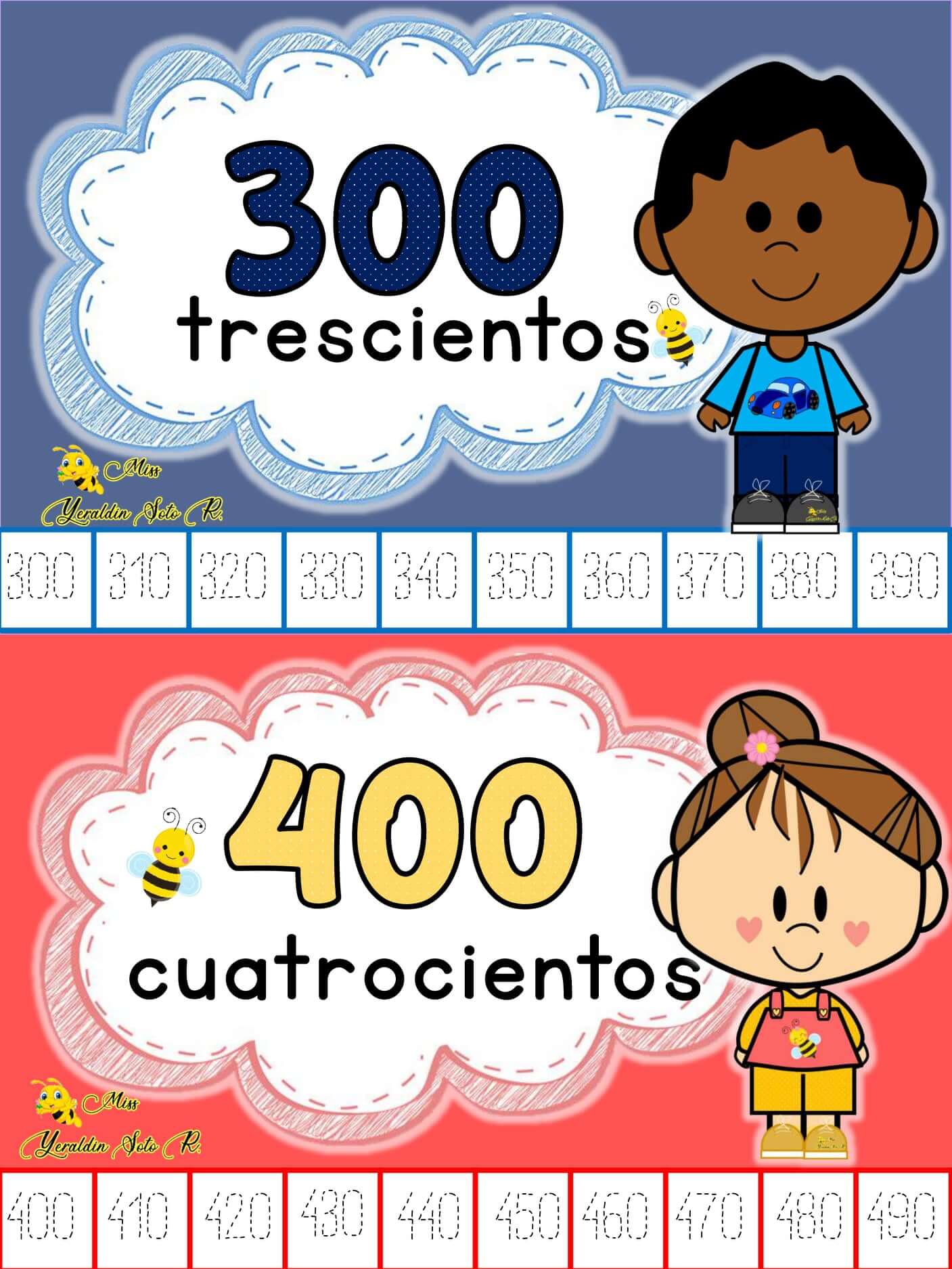 Fichas De Números De 100 En 100 Materiales Educativos Para Maestras