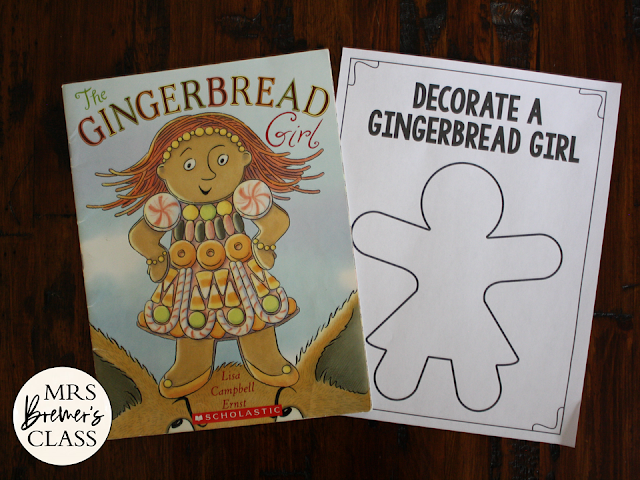 The Gingerbread Girl book activities unit with Common Core aligned literacy companion activities and a craftivity for Kindergarten and First Grade