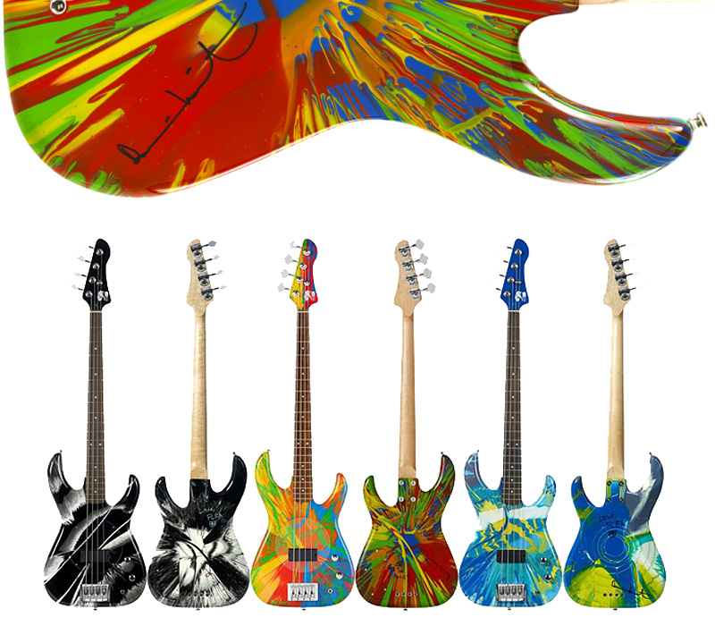 damien hirst and flea guitar auction