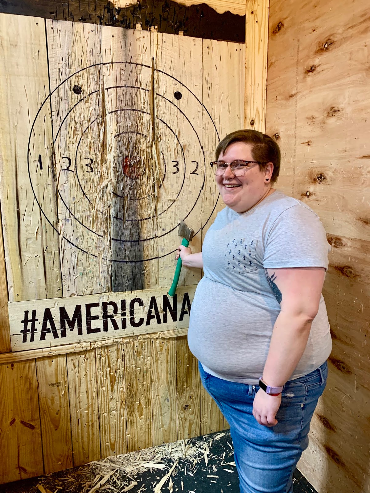 AtlantaArea Axe Throwing Facility with National Parks Theme A Paper Arrow