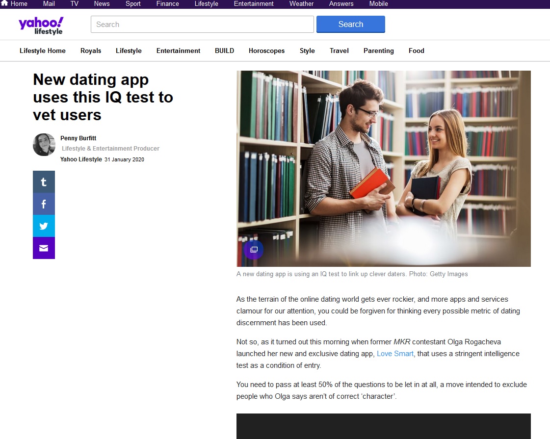 Dating app test