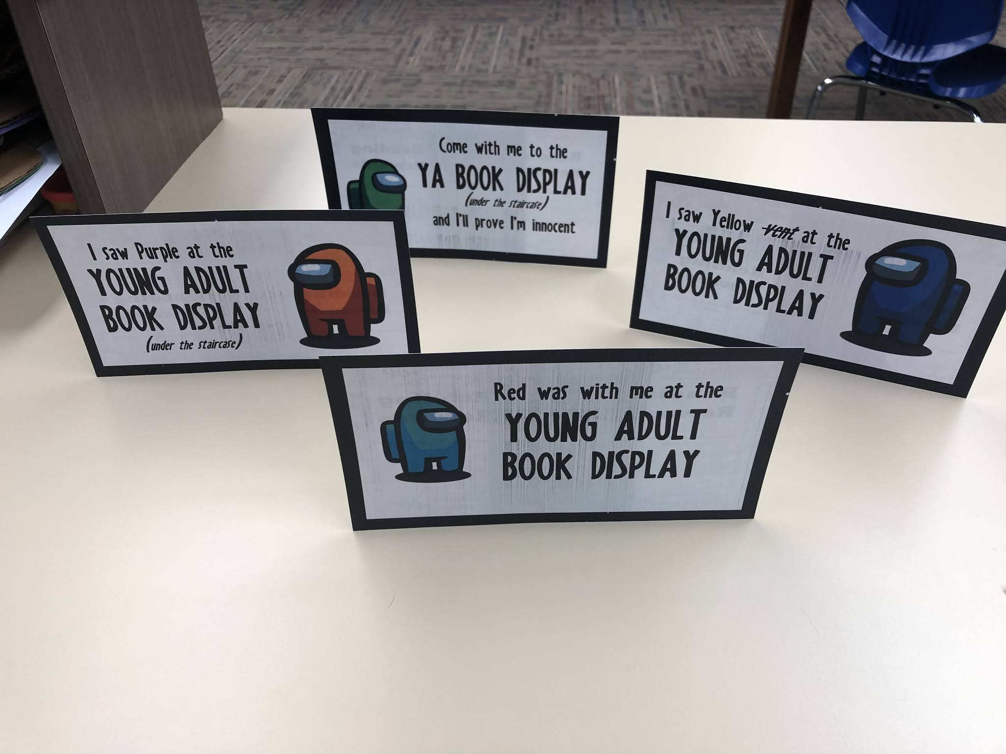 There are readers among us  School library displays, Library book