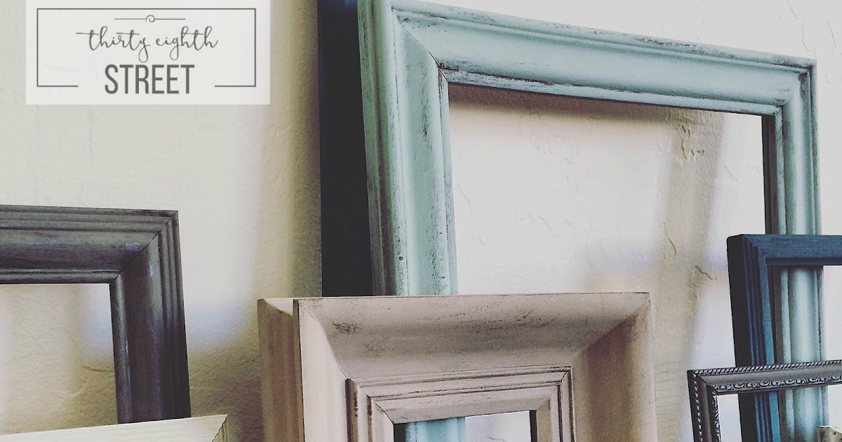 DIY Painted Thrift Store Picture Frames Thirty Eighth Street