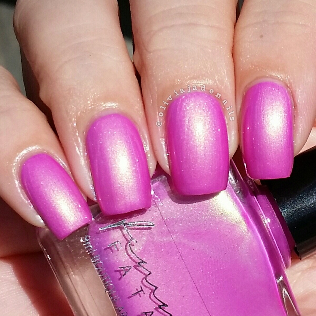 Femme Fatale Cosmetics Love's Wound (faulty pigment) swatched by Olivia Jade Nails
