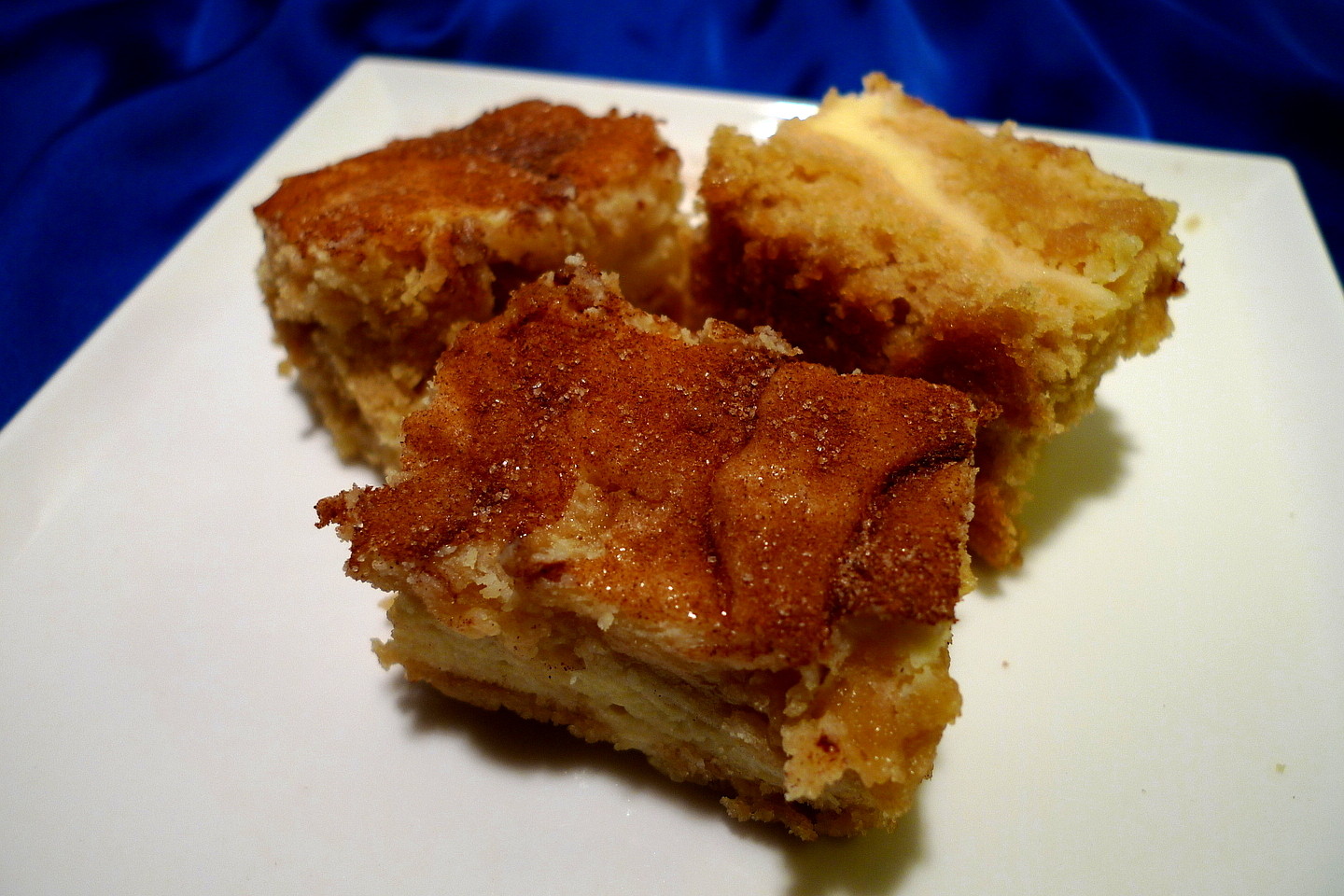 SWEET AS SUGAR COOKIES Cream Cheese Swirled Snickerdoodle Blondies