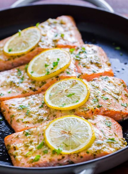 Baked Salmon With Garlic And Dijon https://natashaskitchen.com/baked-salmon-with-garlic-and-dijon/