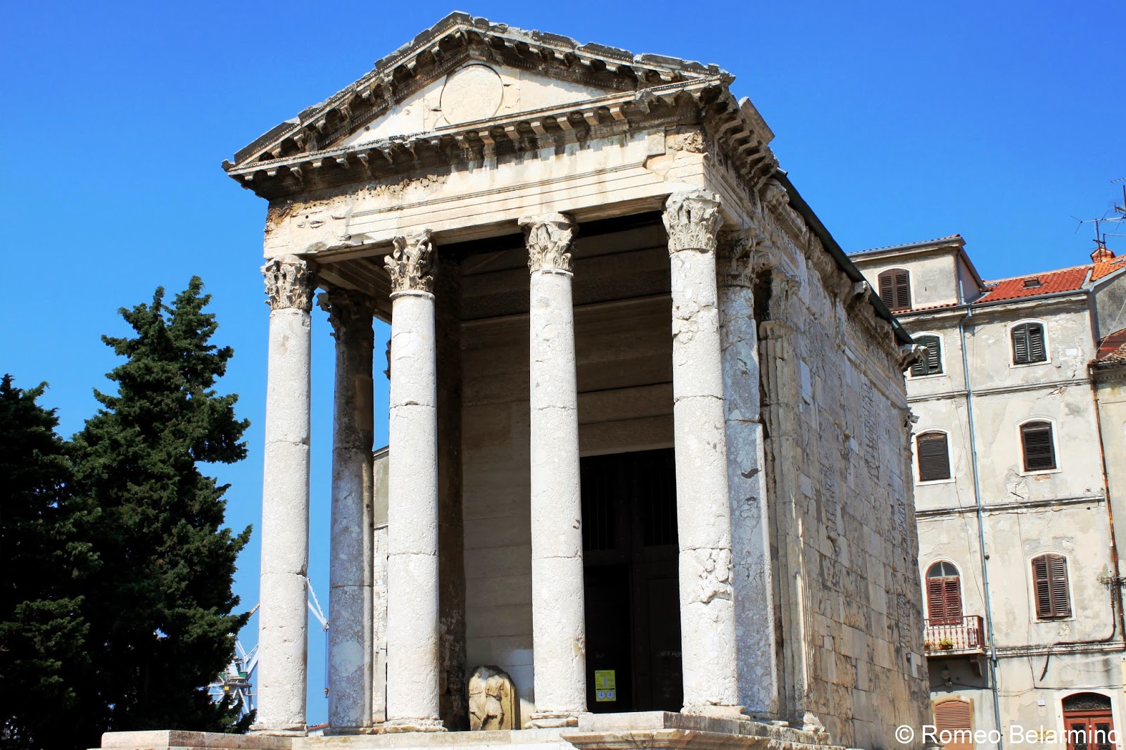 Temple of Augustus Roman Forum Pula Croatia