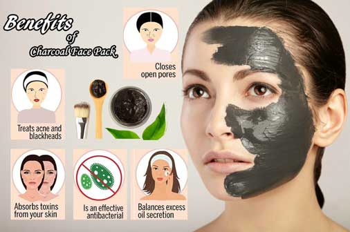 Benefits of charcoal face pack