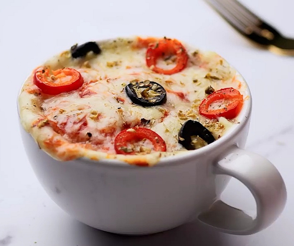 How to make Mug Pizza at Home Homemade Mug Pizza Recipe