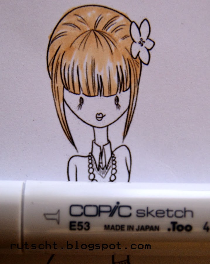 Cómo pintar el pelo castaño con Rotuladores Copic