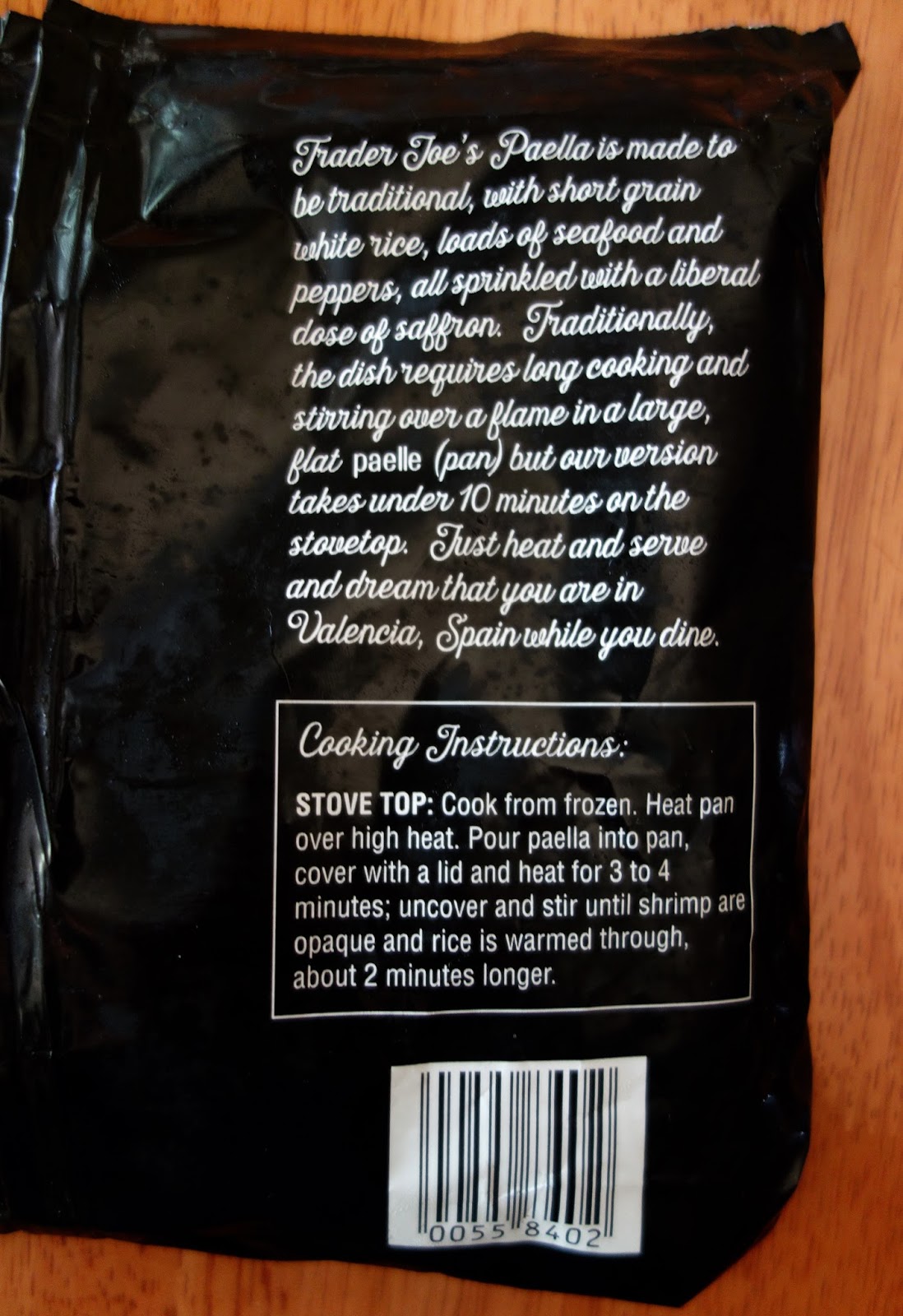 Trader Joe's Seafood Paella